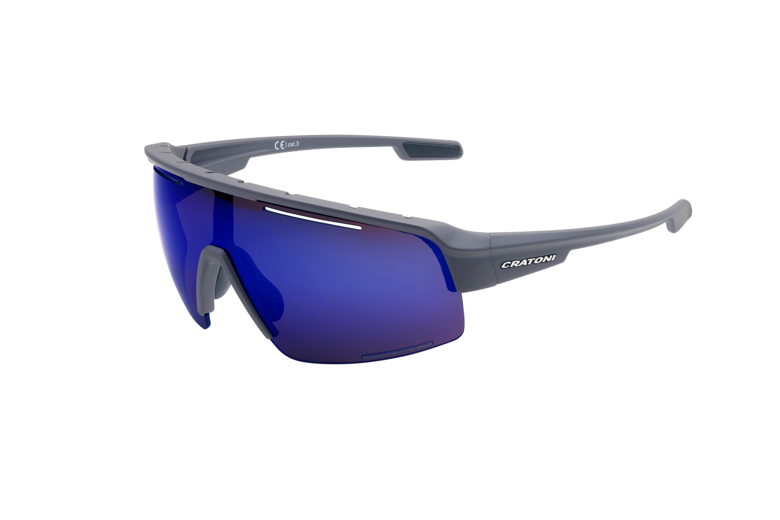 Cratoni C-Matic Color+Sport coffee rubber amber w/ blue mirror